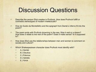 Image 3 for Prufrock Analysis Worksheet Answers