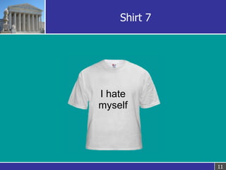 Shirt 7 I hate myself 