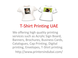 T shirt printing uae | PDF