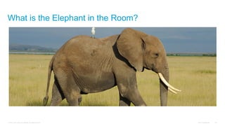 © 2016 Cisco and/or its affiliates. All rights reserved. Cisco Confidential 134
What is the Elephant in the Room?
 