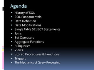T-SQL Overview | PPTX