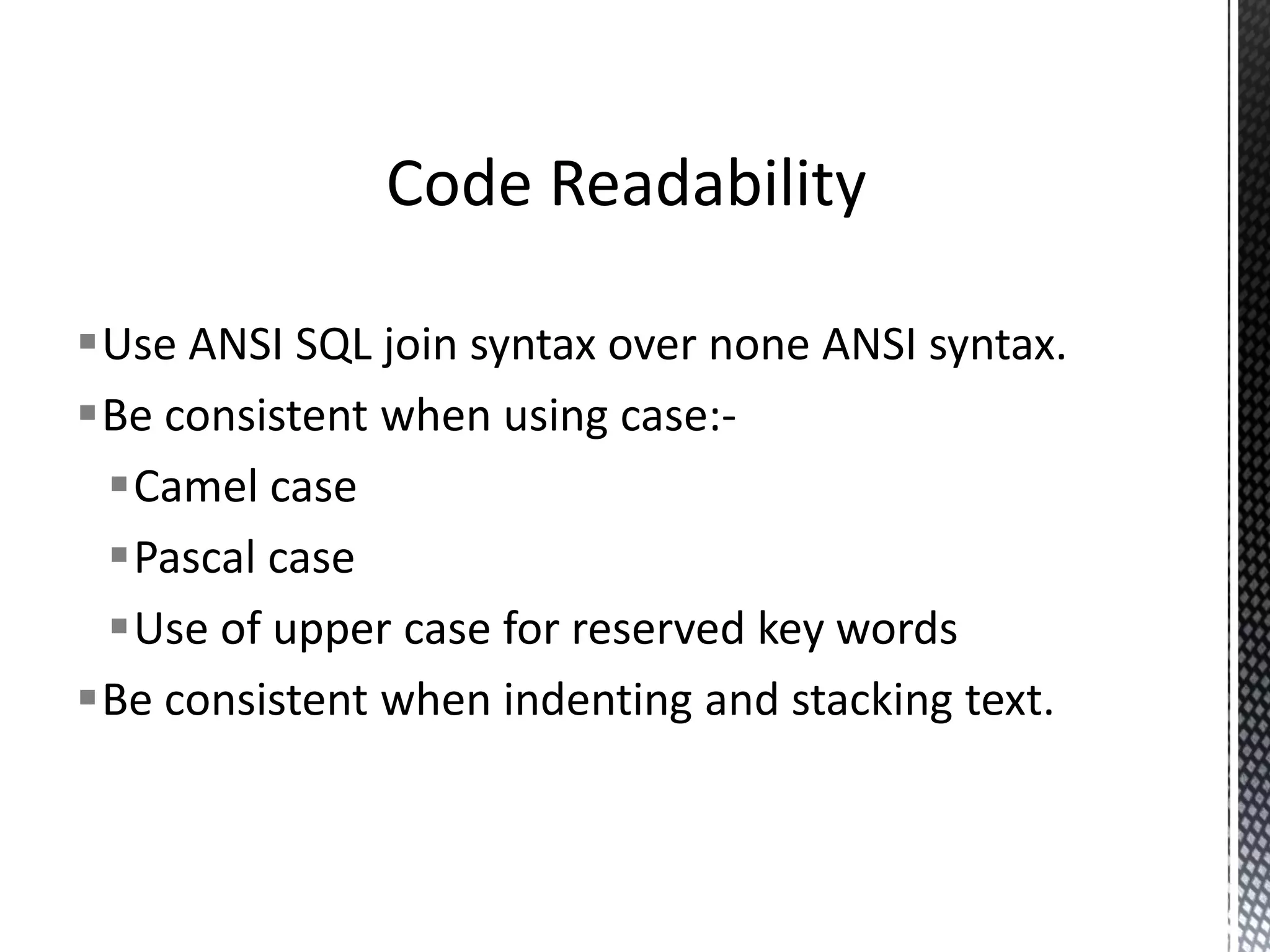  -- This is an example of an inline comment Why are these bad ? Because a careless backspace can turn a useful statement into a commented out one. But my code is always thoroughly tested NO EXCSUSE, always code defensively Use /* */ comments instead. Use Of Inline Comments 