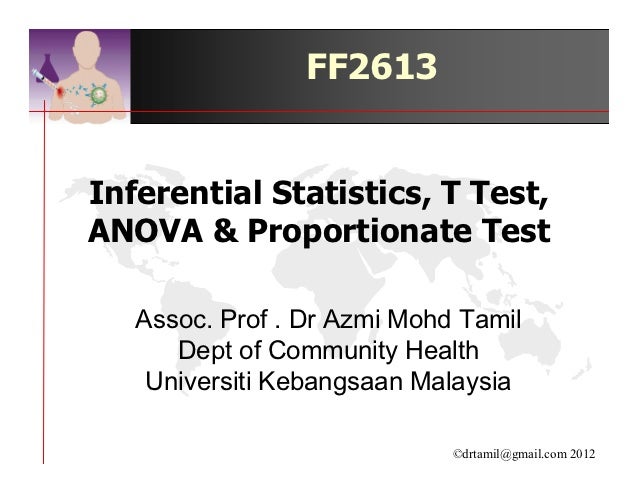 T Test And Anova