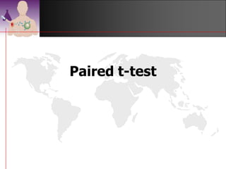 How to present the
                           result?

Group    N       Mean         test              p



Normal   108 58.7+11.2 kg
                              T test
                                            <0.0005
                            t = 5.439
 SGA     109   51.0+ 9.4

                                     ©drtamil@gmail.com 2012
 
