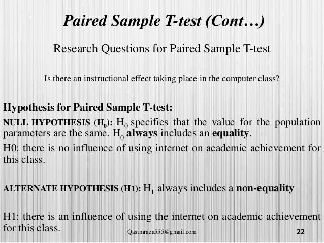 T test, independant sample, paired sample and anova