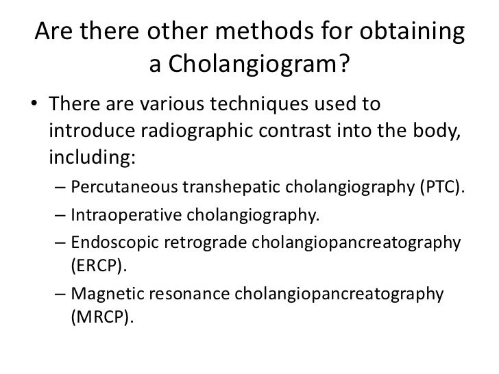 T-tube Cholangiogram