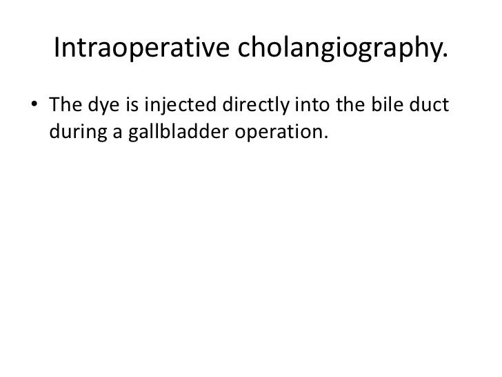 T-tube Cholangiogram