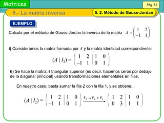 Matrices Matemáticos universitario pptx | PPT