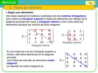 Matriz Diagonal Inferior Matrices Matemáticos universitario pptx | PPT