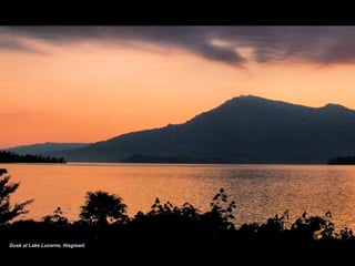 Dusk at Lake Lucerne, Hisgiswil.
 