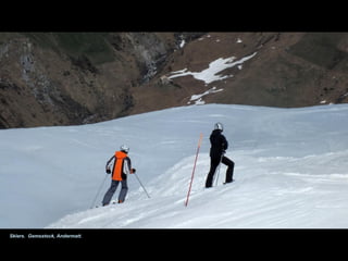 Skiers. Gemsstock, Andermatt.
 