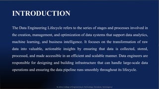 Comprehensive Overview of the Data Engineering Lifecycle and Its ...