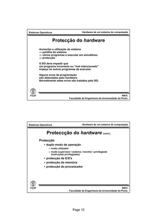 hardware de um sistema de computação