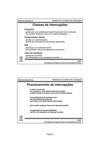 hardware de um sistema de computação