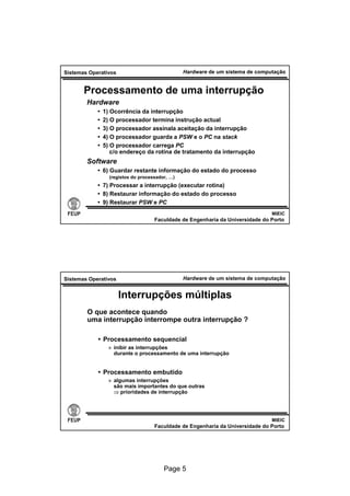 hardware de um sistema de computação