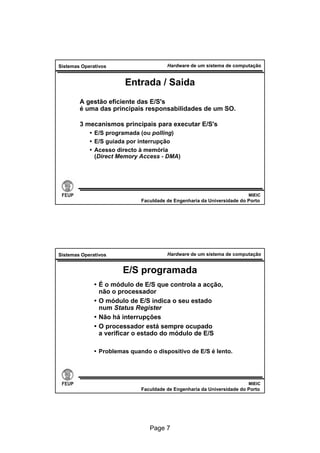 hardware de um sistema de computação