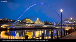 Newcastle
The Gateshead Millenium Bridge and the Sage reflected in River Tyne, Newcastle.
 
