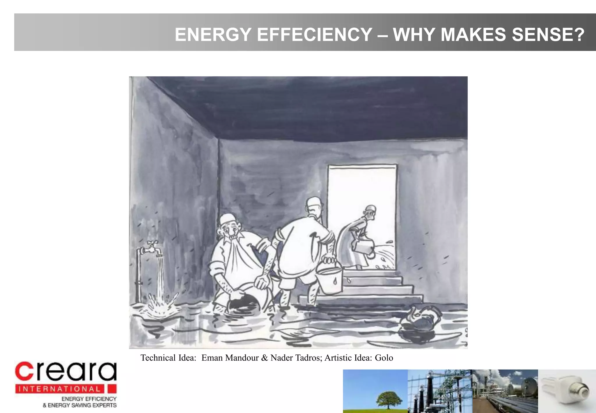 Technical Idea: Eman Mandour & Nader Tadros; Artistic Idea: Golo
ENERGY EFFECIENCY – WHY MAKES SENSE?
 