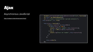 Ajax
https://codepen.io/danvitoriano/pen/oYqrgV
 