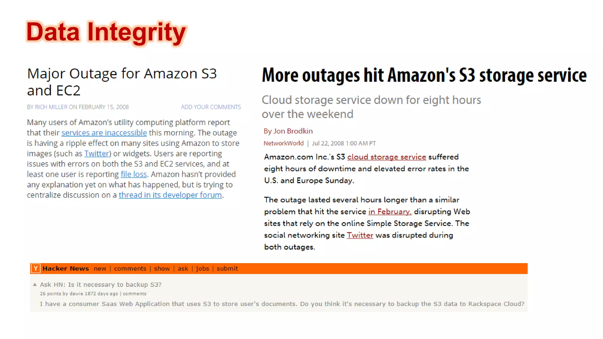Data Integrity  
