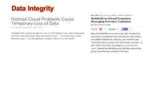 Data Integrity  