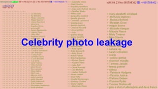 Celebrity photo leakage  