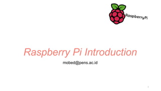 Raspberry pi introduction | PPT