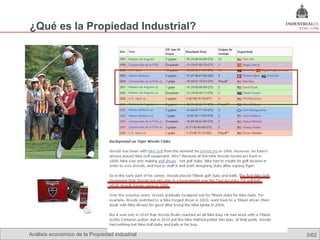 ¿Qué es la Propiedad Industrial?




Análisis económico de la Propiedad industrial   3/62
 