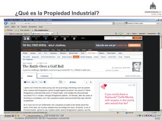 ¿Qué es la Propiedad Industrial?




Análisis económico de la Propiedad industrial   6/62
 