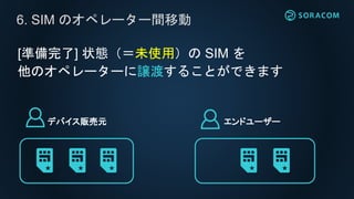 SORACOM Air には便利な機能がたくさん
1. タグ
2. グループ
3. イベントハンドラー
4. カスタム DNS
5. メタデータサービス
6. SIM のオペレーター間移動
 