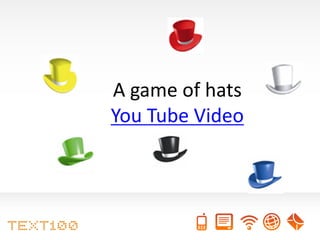 A game of hats
You Tube Video
 