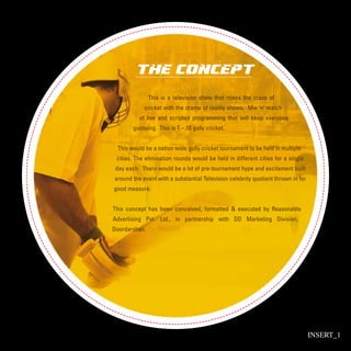 T 10 Gully Cricket Brochure