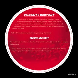 T 10 Gully Cricket Brochure