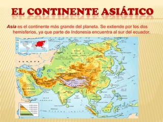 EL RELIEVE DE áfricaÁfrica es un continente poco montañoso en el que dominan las mesetas. Solo cuenta con dos cadenas montañosas destacables: la cordillera del Atlas, al norte, y la cadena de los Montes Drakenberg, al sur.Gran parte de la zona norte se encuentra ocupada por el desierto del Sahara, que es el desierto más grande del mundo.En el centrto del continente aparecen algunas grandes montañas, como el monte del Kilimanjaro (5895 m), que es la máxima altura de África.Las costas de África son rectas y, en general, bajas.