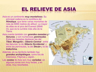 LOS CLIMAS DE ÁfricaLa mayor parte de África se encuentra entre el trópico de  Cáncer y el trópico de Capricornio. Por esa razón, los climas predominantes del continente son los climas cálidos, que se diferencian entre sí por la distinta cantidad de lluvias.Solo los extremos norte y sur del continente se encuentran en las zonas de climas templados. En las cumbres de los picos elevados se da el clima frío de alta montaña.