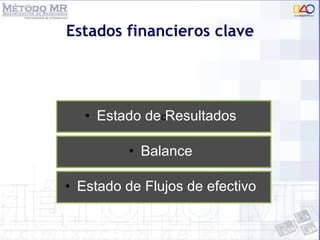 Estados financieros clave Estado de Resultados c Balance Estado de Flujos de efectivo 