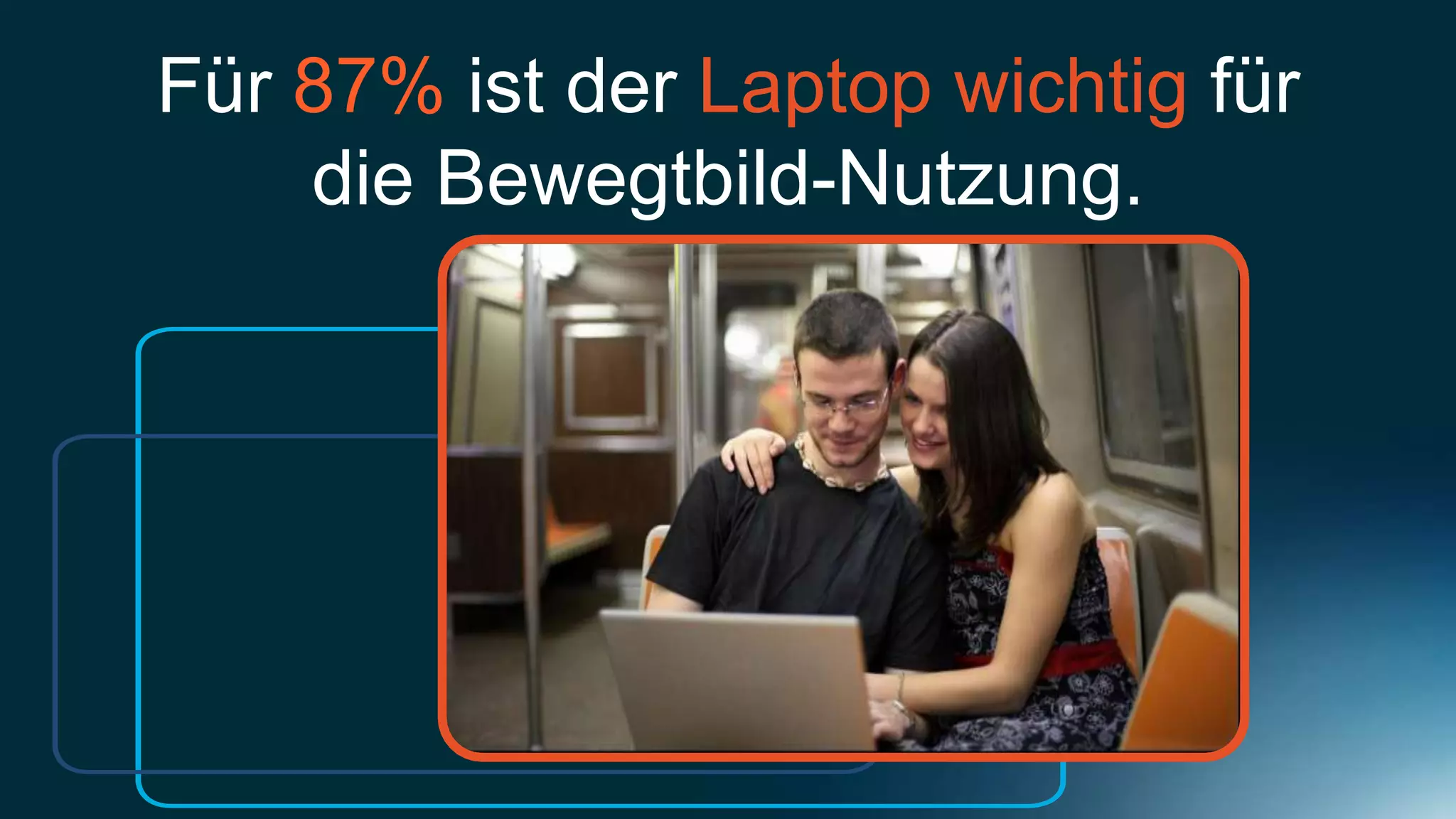 Für 87% ist der Laptop wichtig für
    die Bewegtbild-Nutzung.
 