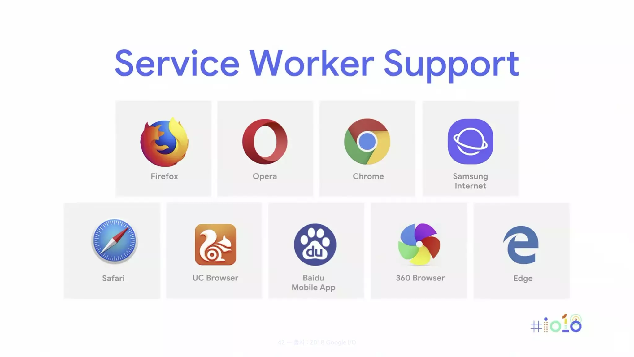 42 — 출처 : 2018 Google I/O
 