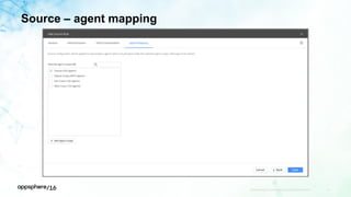 Source – agent mapping
APPDYNAMICS CONFIDENTIAL AND PROPRIETARY 45
 