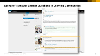 5INTERNAL© 2019 SAP SE or an SAP affiliate company. All rights reserved. ǀ
Scenario 1: Answer Learner Questions in Learning Communities
 