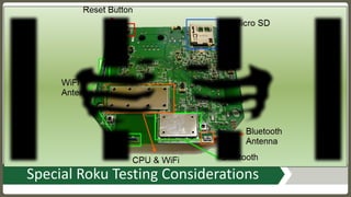 Special	Roku	Testing	Considerations
 