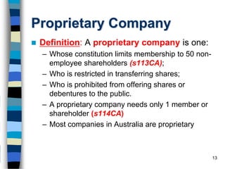 T1, 2021 business law   lecture week 9 - corporations law