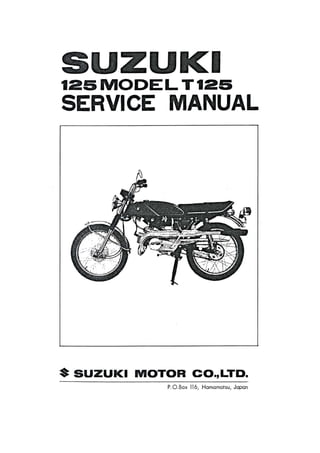 Suzuki T125 Stinger  '70 service manual