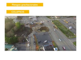 Riesgos gravitacionales
COLAPSOS
 