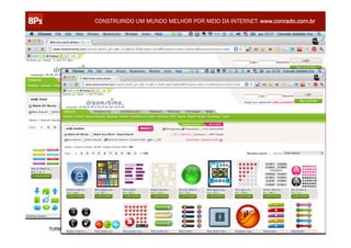 CONSTRUINDO UM MUNDO MELHOR POR MEIO DA INTERNET: www.conrado.com.br




                                                               @conradoadolpho
TURMA 14 - CERTIFICAÇÃO 8Ps – SÃO PAULO                        conrado@8ps.com
 