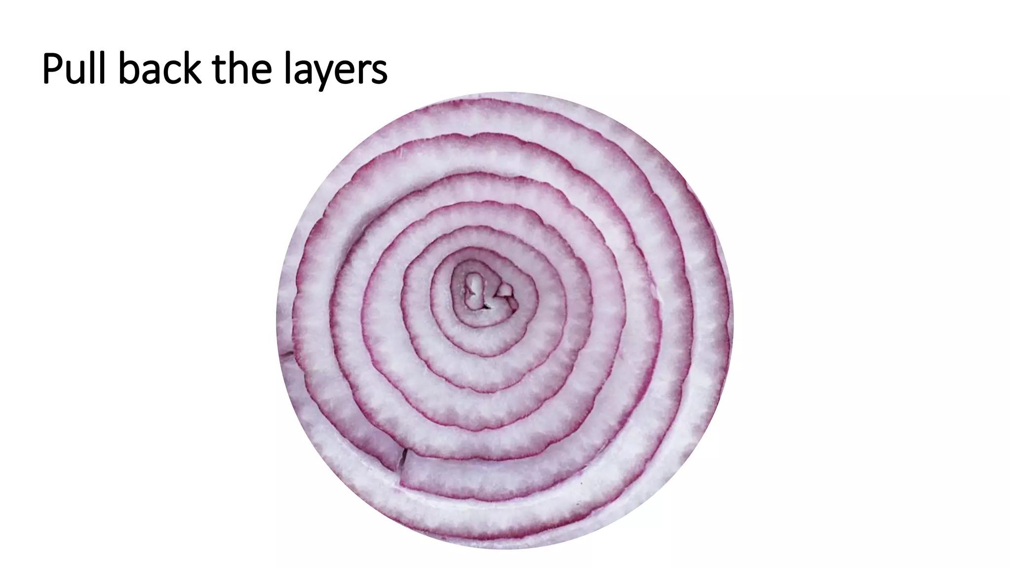 Pull back the layers
 