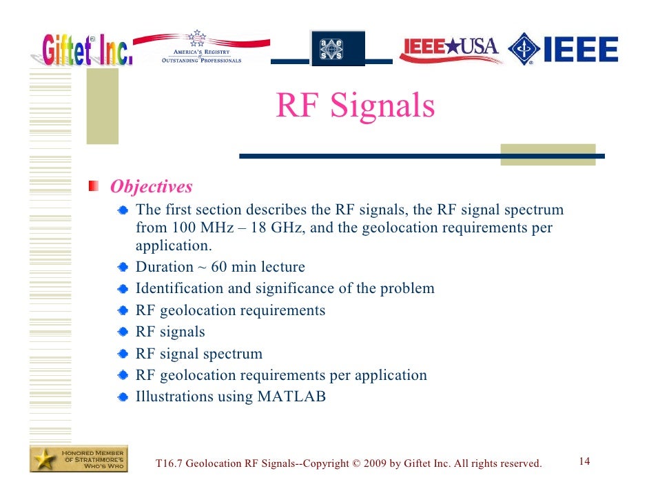 T16p7 Geolocation Rf Signals 16p7min Preview