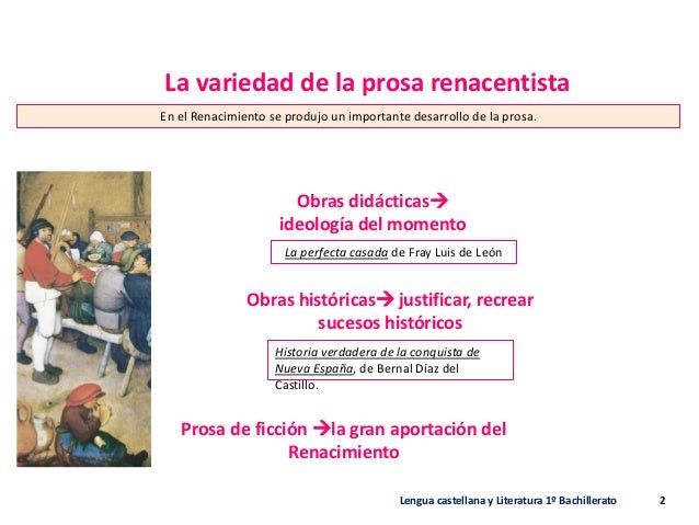 T18 la prosa renacentista