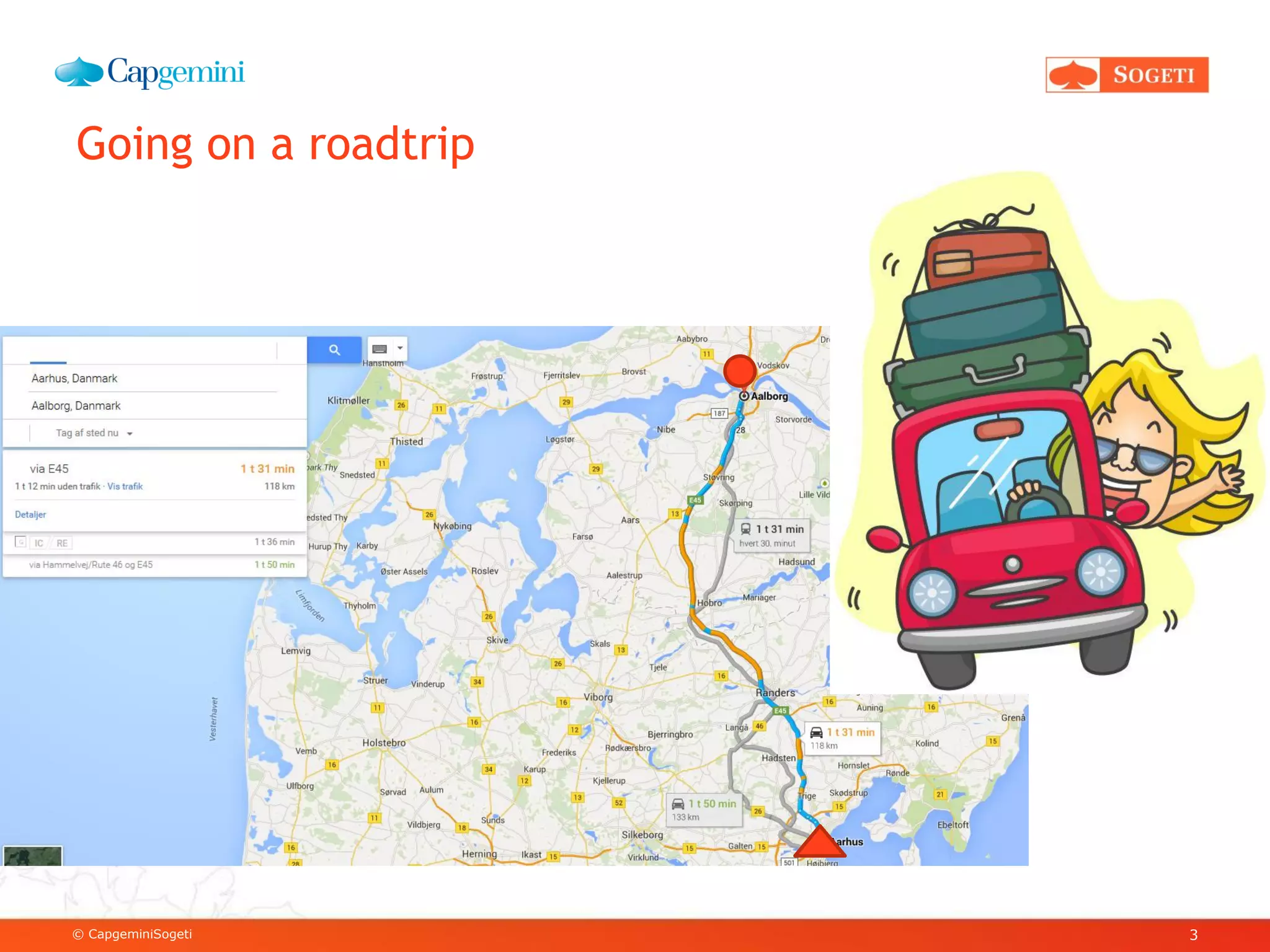 © CapgeminiSogeti
Going on a roadtrip
3
 