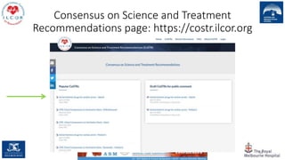 Consensus on Science and Treatment
Recommendations page: https://costr.ilcor.org
88
 